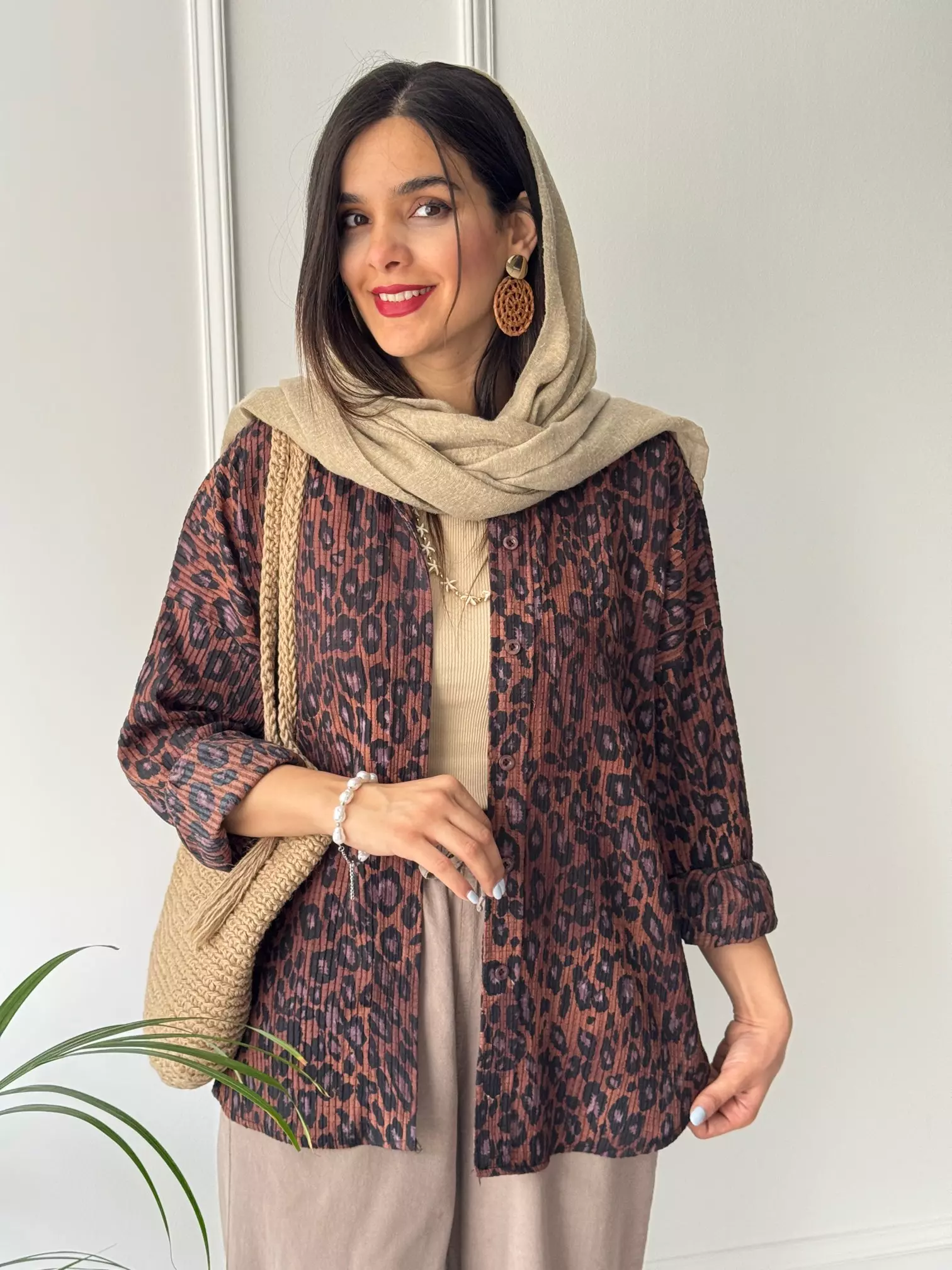 مانتو شومیزی پلنگی
